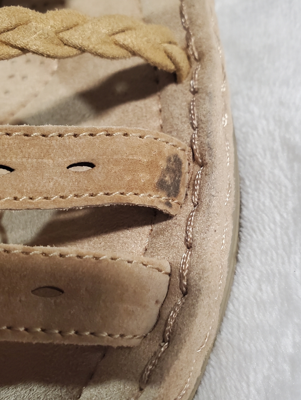 Earth Spirit Tan Braided Floral Strap Sandals - Picture 8 of 8